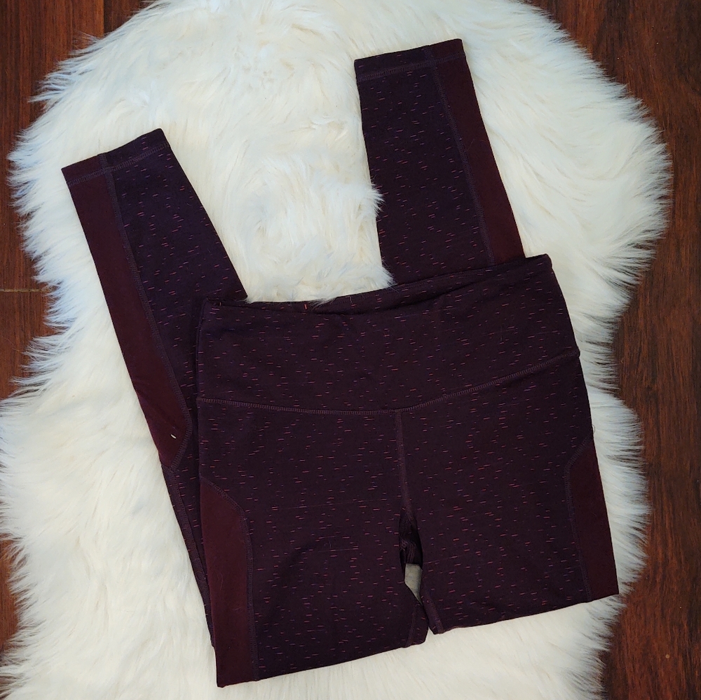 Victoria's Secret Sport Maroon Knockout Leggings
